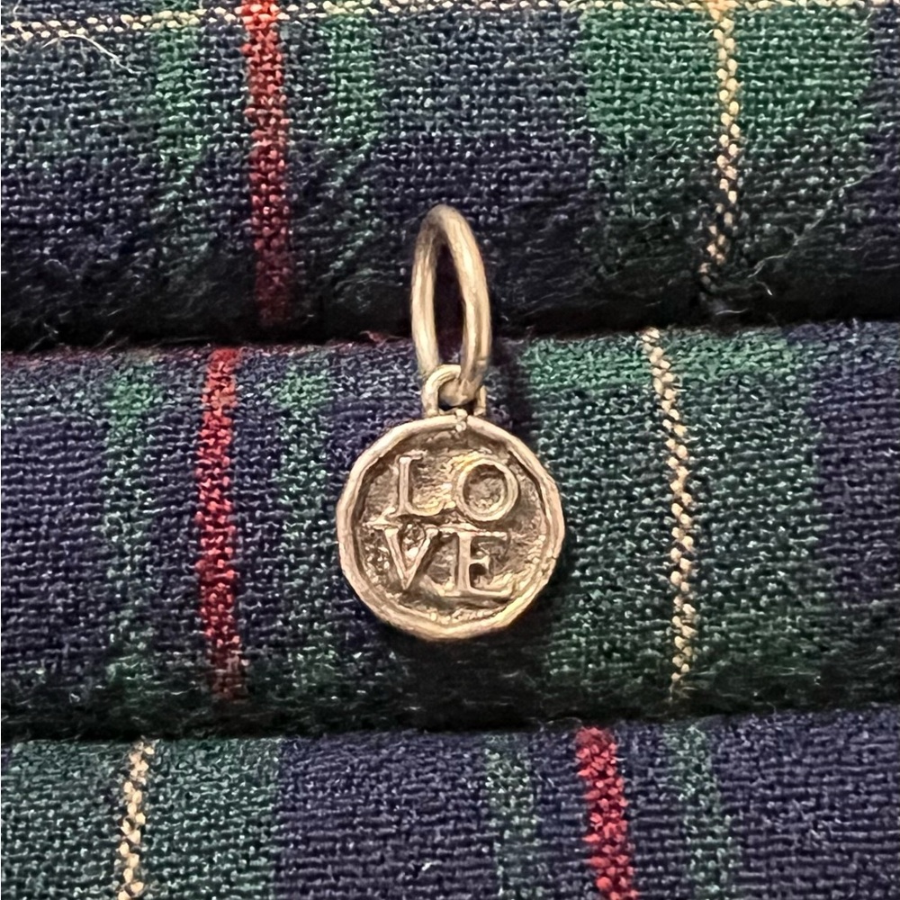 Waxing Poetic LOVE Charm Pendant